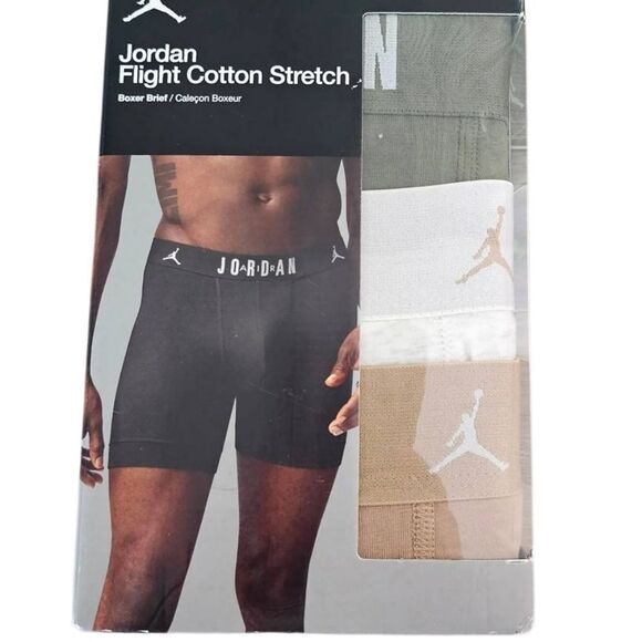 Jordan Flight Cotton Stretch Boxer Briefs 3-PK - Picture 1 of 4